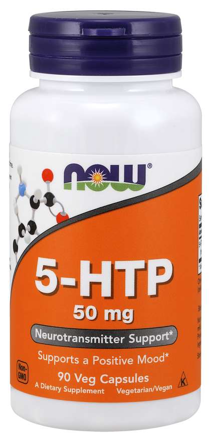 фото Now 5-htp 50 mg (5-гидрокситриптофан), 90 капс