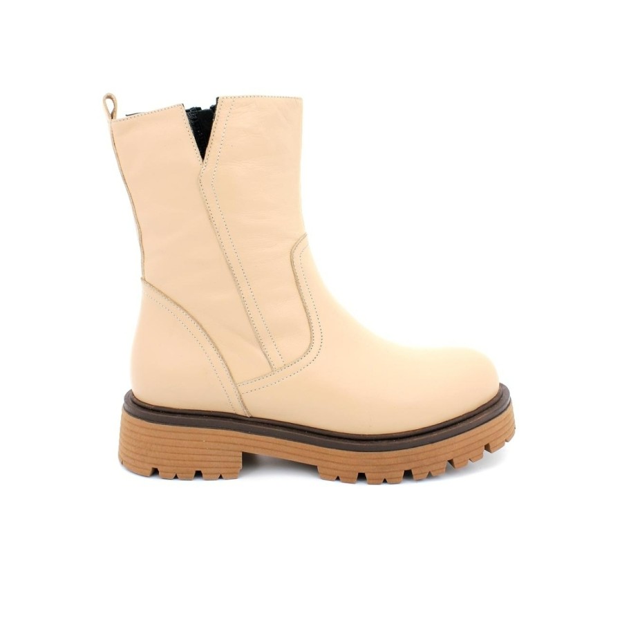 

Полусапоги женские ASCALINI R12869S бежевые 37 RU, Бежевый, R12869S