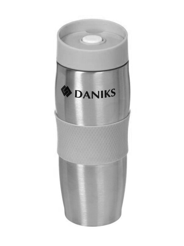 Термокружка Daniks SL-069 380ml Light Grey 316122