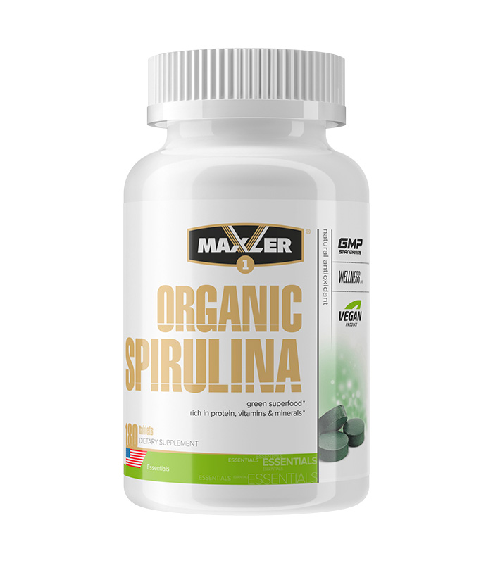 фото Maxler organic spirulina 500 мг, 180 таб