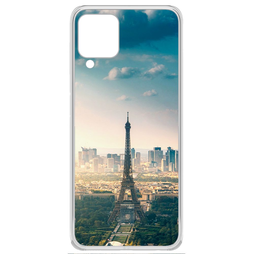 Чехол-накладка Krutoff Clear Case Франция, Эйфелева Башня для Samsung Galaxy A22 4G (A225)