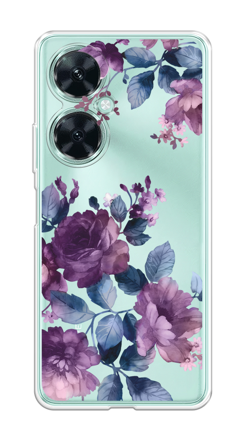 

Чехол на Huawei Nova 11i "Purple Blossoms", Синий;фиолетовый, 6121750-1