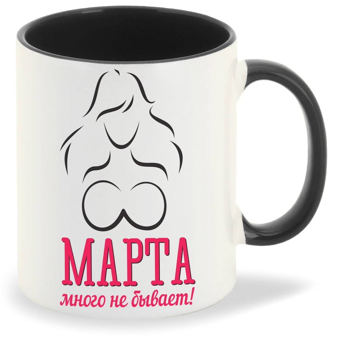 

Кружка CoolPodarok 8 марта много не бывает, 8 марта много не бывает