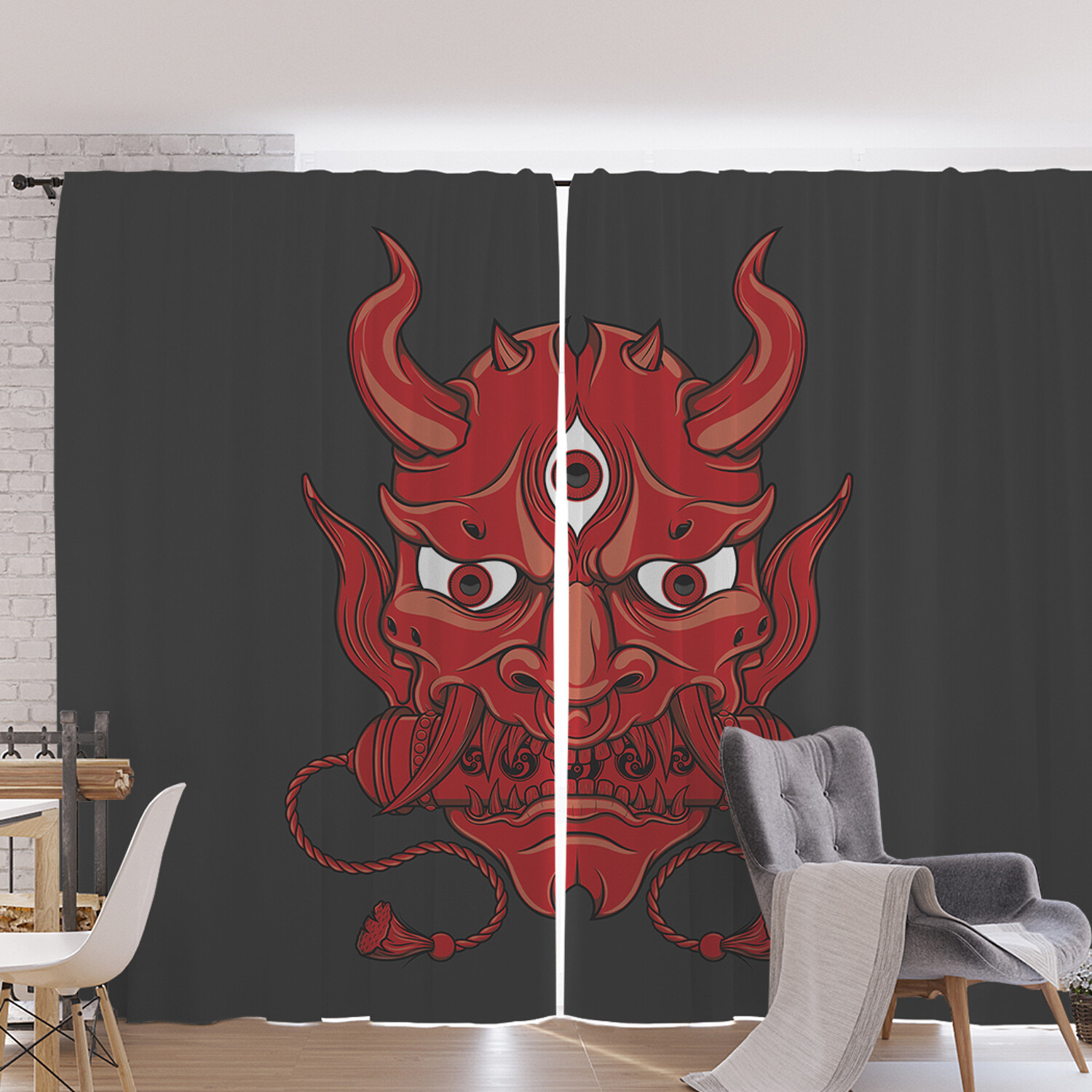 

Фотошторы для кухни и спальни JoyArty Oxford DeLuxe JoyArty "Ёкай" 170x265 см, Ёкай
