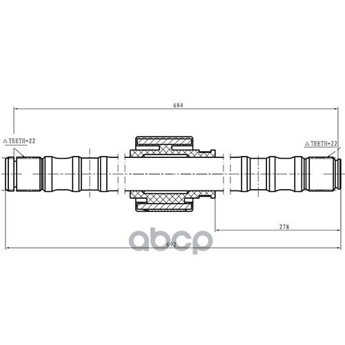 

Полуось Zikmar z88190r