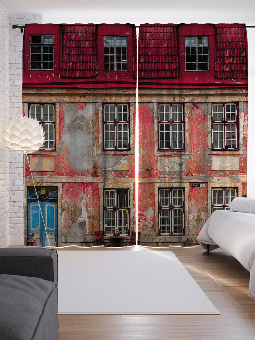 

Шторы JoyArty с фотопечатью "Фасад старого дома" из сатена, 290х265 см, Фасад старого дома