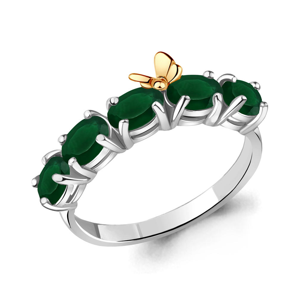 

Кольцо из серебра с агатом р. 18 Aquamarine 6571709_925_р, 6571709_925_р