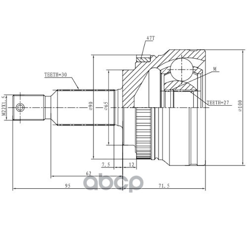 

ШРУС наружный Zikmar z87334r