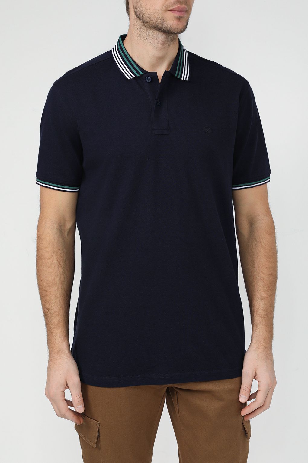 

Футболка мужская LERROS 7423289 синяя 2XL, Синий, 7423289