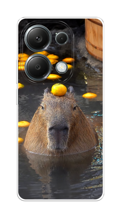 

Чехол на Xiaomi Redmi Note 13 Pro 4G "Капибара отдыхает", Коричневый;оранжевый;серый, 321650-1