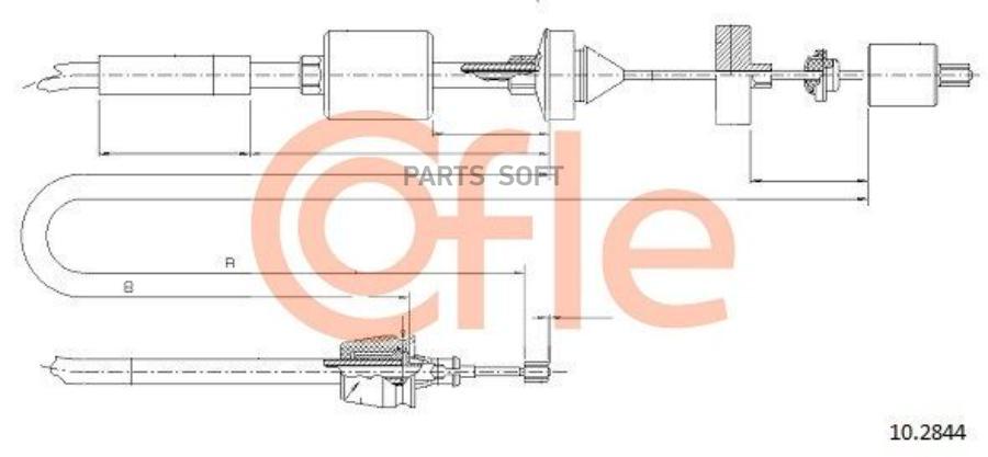 

Трос Сцепления Renault: Clio Ii All 1.5 Dci 2001-05 960658mm Cofle 92.10.2844