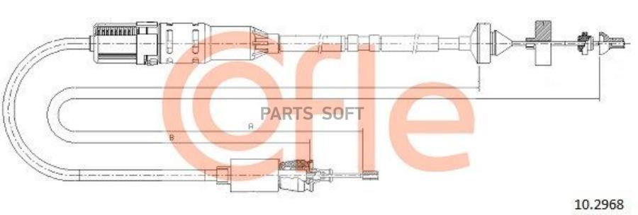 

Трос Сцепления Renault Laguna All Exc2,0-1,9dti-3,0v6 94-98 Cofle 92.10.2968
