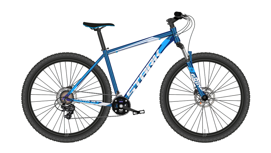 Велосипед Stark 23 Hunter 29.2 HD синий-синий-белый, 18