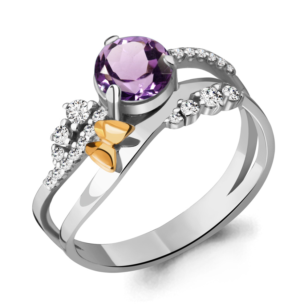 

Кольцо из серебра с аметистом р. , Aquamarine 6572204А_925_р, 6572204А_925_р