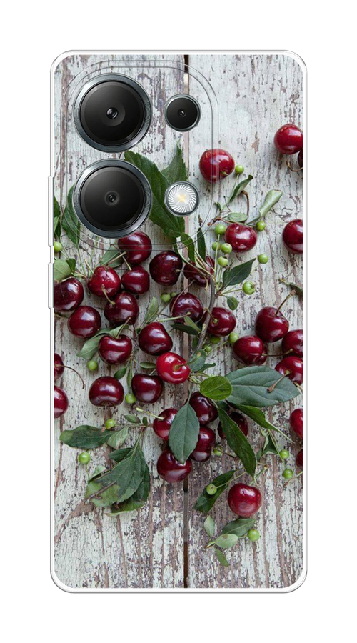 

Чехол на Xiaomi Redmi Note 13 Pro 4G "Вишня", Бордовый;зеленый;серый, 321650-1