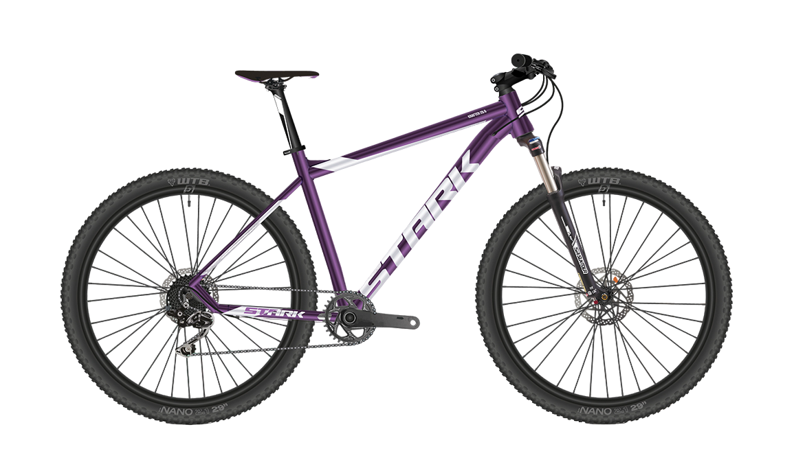 Велосипед Stark 23 Krafter 298 HD фиолетовый-белый 18 11234000₽