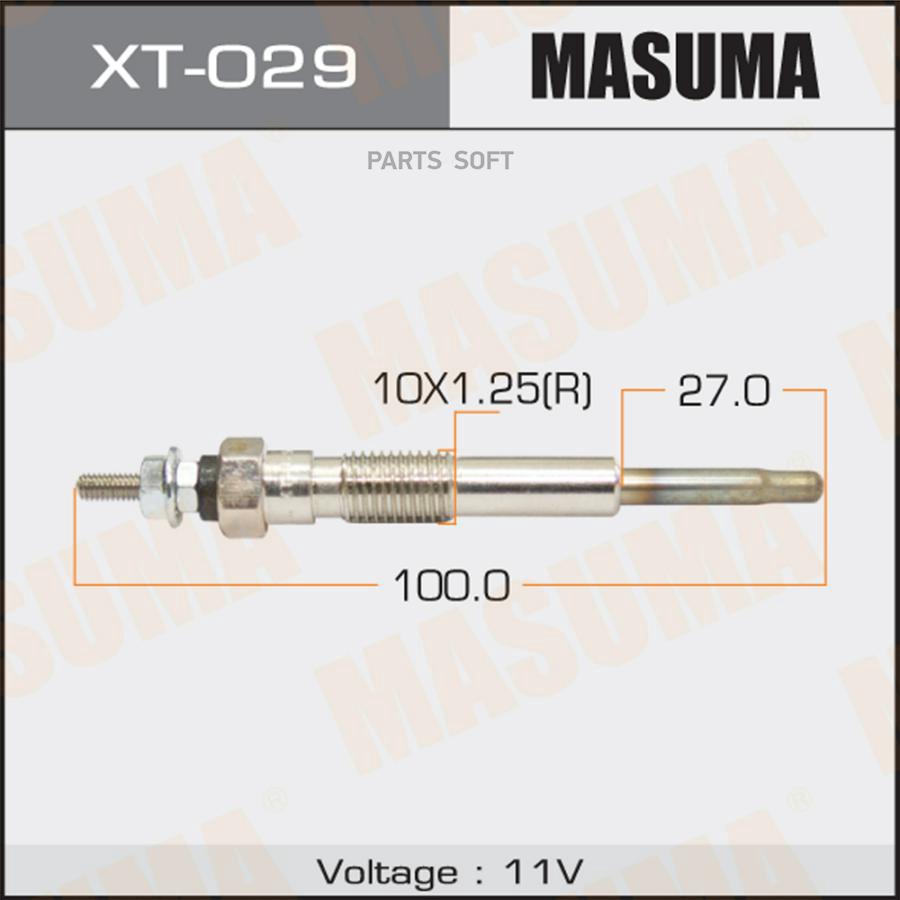 MASUMA XT029 Свеча накаливания MASUMA PT-154 /2C, 2C-T, 3CE (1/10/100)