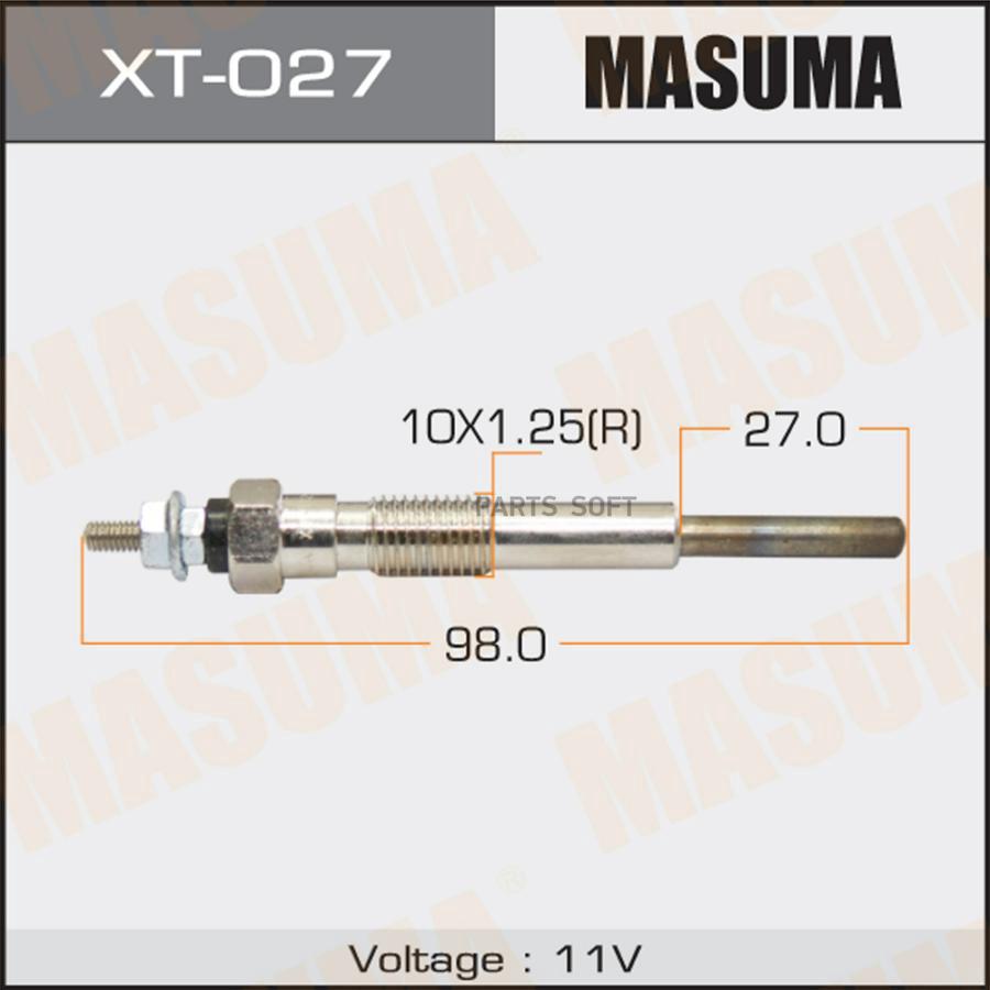 MASUMA XT027 Свеча накаливания MASUMA PT-152 /1HZ, 1HDT (1/10/100)