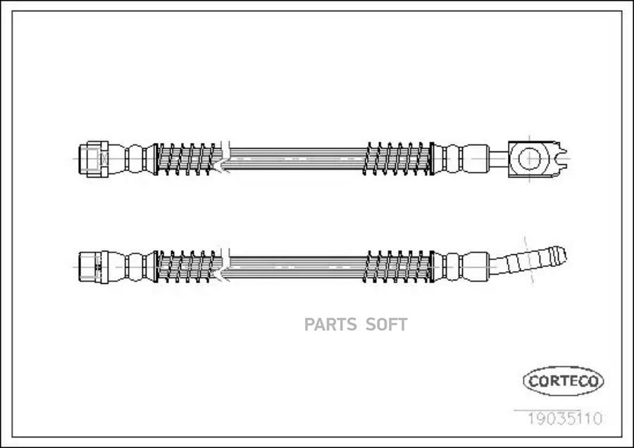 Шланг тормозной системы CORTECO 19035110