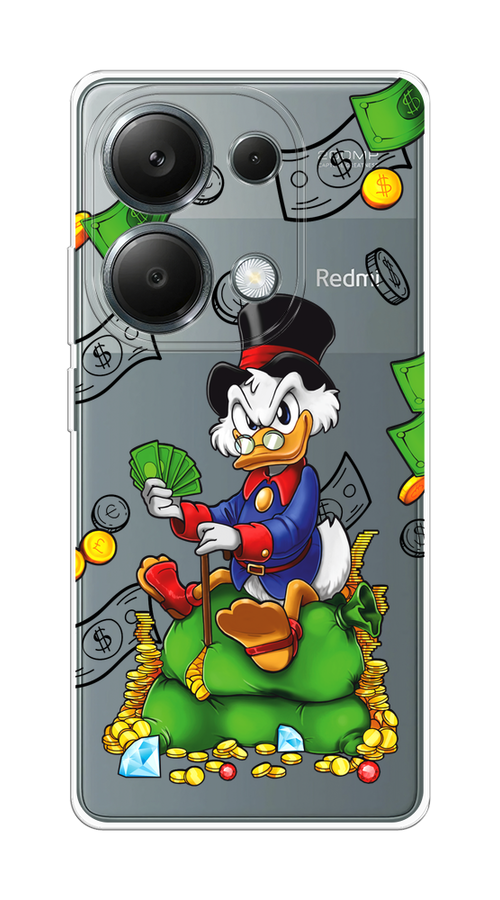 

Чехол на Xiaomi Redmi Note 13 Pro 4G "Scrooge Richness", Черный;синий;зеленый, 321650-1