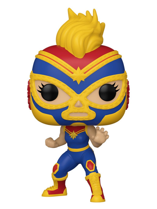 фото Фигурка funko pop! bobble marvel luchadores captain marvel