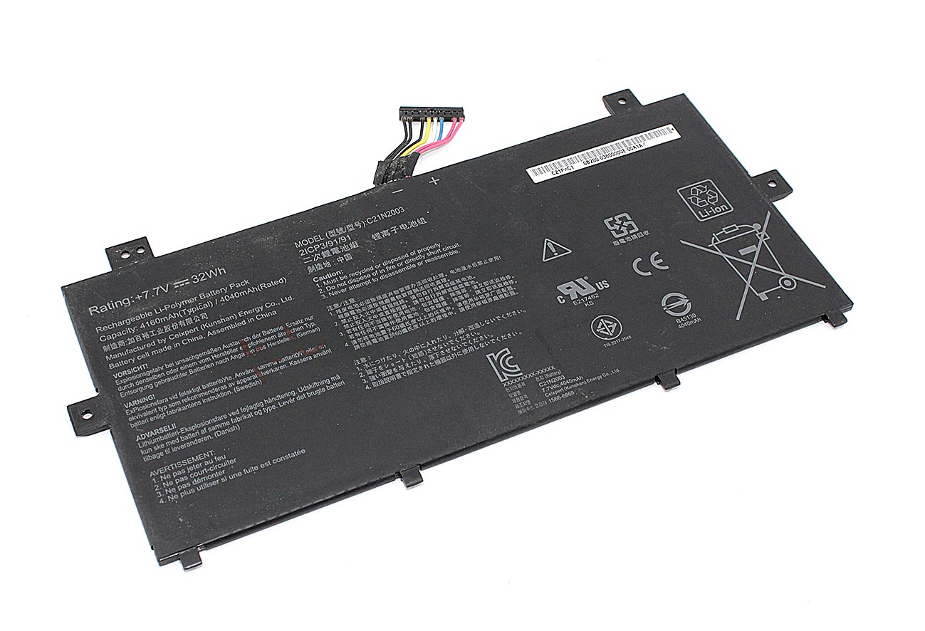 фото Аккумуляторная батарея для ноутбукa asus c235va (c21n2003) 7.7v 32wh oem