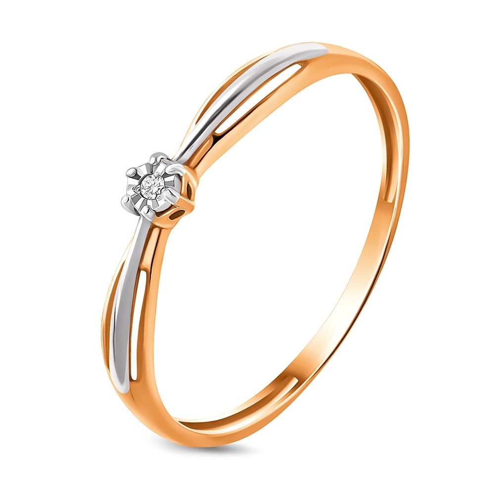 

Кольцо из золота р.  585Gold 101009866, бриллиант, 101009866
