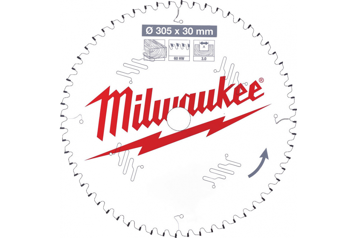 

Диск пильный по дереву Milwaukee 4932471321 305х30х60 мм, 4932471321