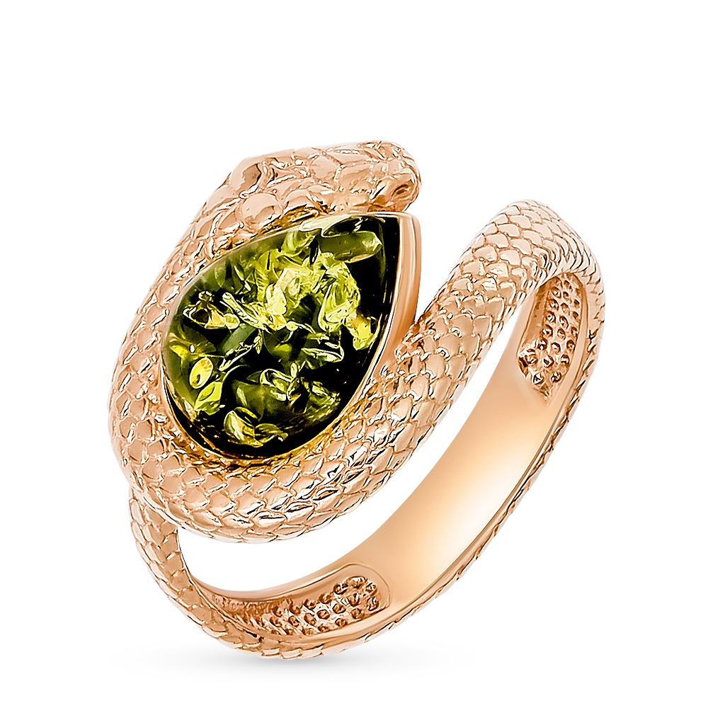 

Кольцо из серебра р. , 585Gold 701014183, янтарь, 701014183