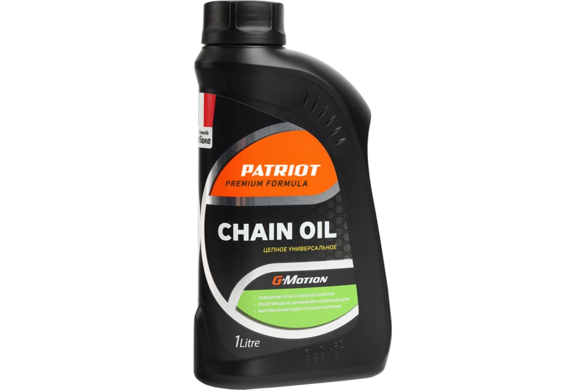 Масло для смазки цепей PATRIOT G-Motion Chain Oil 1 л масло для смазки пильных цепей и шин champion