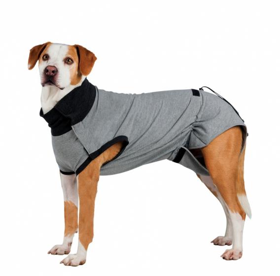 фото Попона для собак trixie размер xxl унисекс, серый, длина спины 47 см