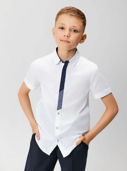 Рубашка Acoola 20140290039, белый, 152