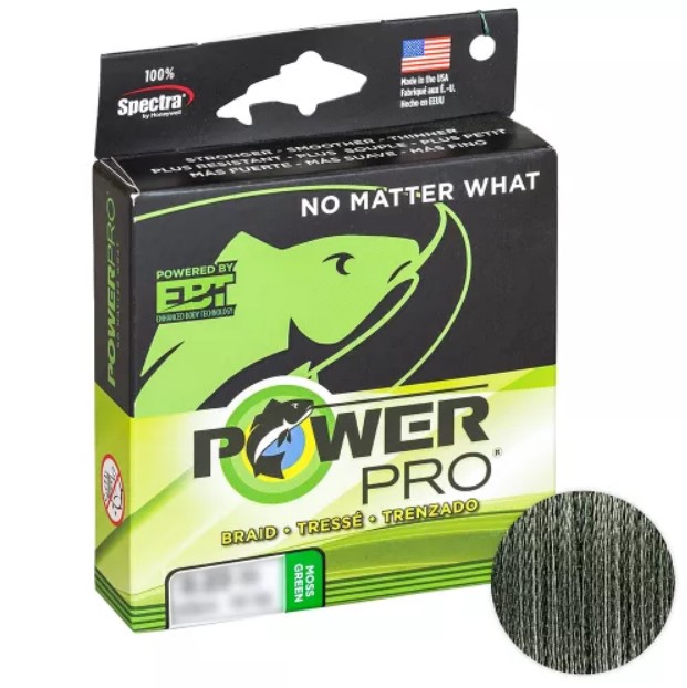 

Шнур Power Pro Moss Green 135м. 0.32мм., Зеленый, Braid
