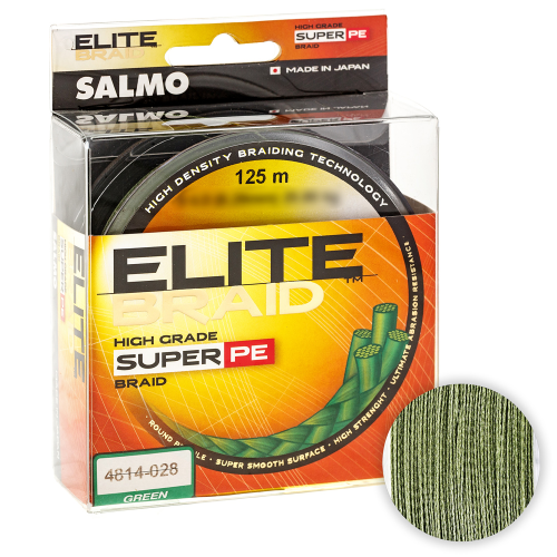 

Шнур Salmo Elite Braid 125м. 0.33мм. GREEN, Salmo Elite Braid 125м. 0.33мм. GREEN