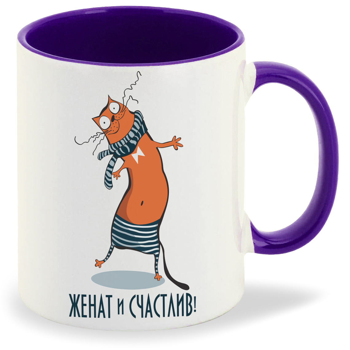 

Кружка CoolPodarok Женат и счастлив, Женат и счастлив