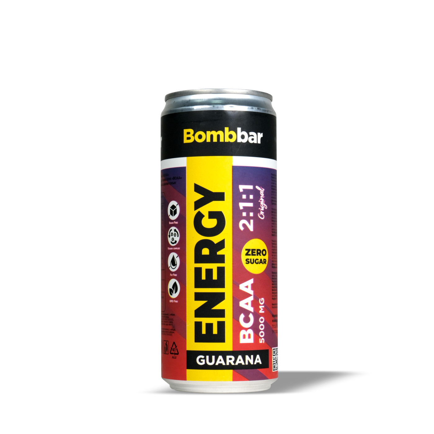 BOMBBAR ENERGY BCAA  2:1:1 Guarana, 330 мл, вкус: оригинальный