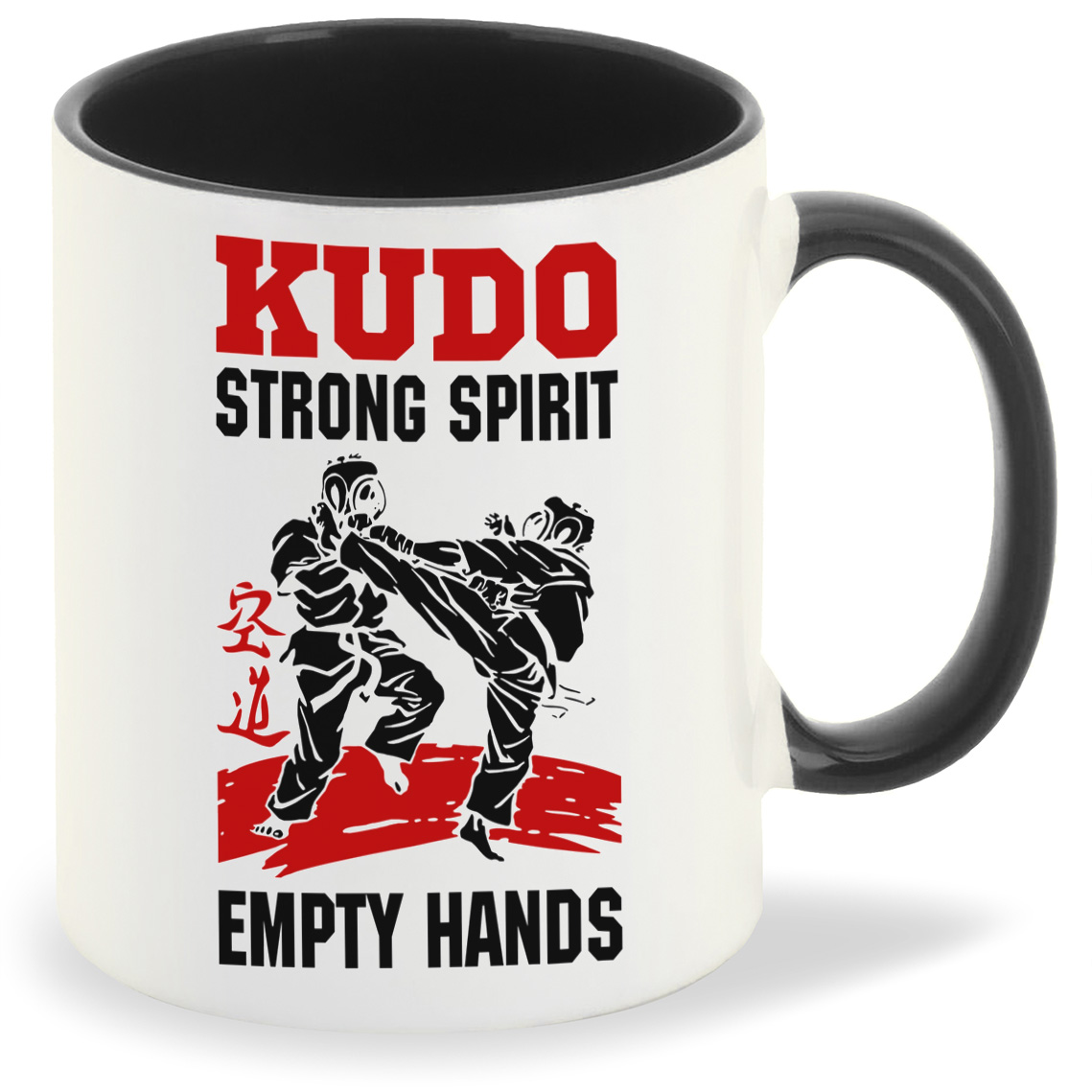 

Кружка CoolPodarok Kudo strong spirit empty hands, Kudo strong spirit empty hands