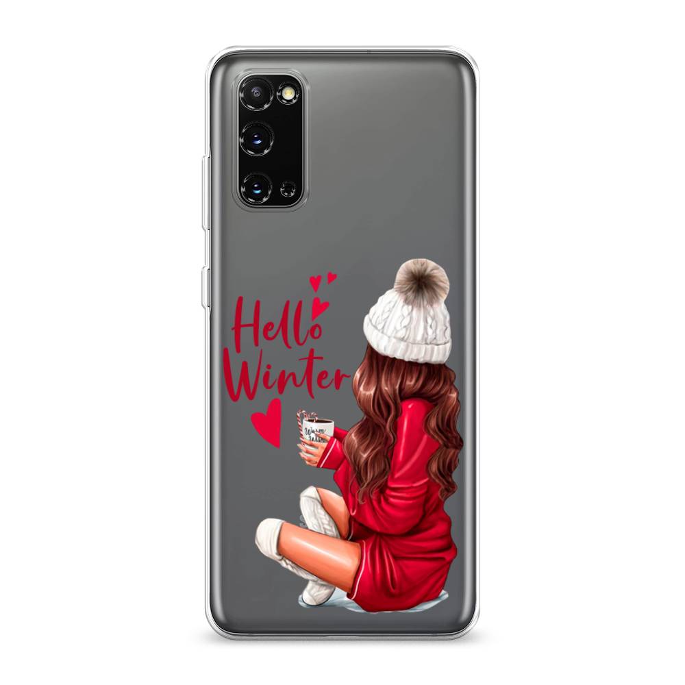 

Чехол для Samsung Galaxy S20 "Hello winter", Красный;белый;коричневый, 29250-5