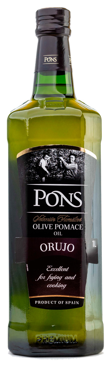 Масло оливковое PONS Pomace рафинированное с первым холодным отжимом, 1 л