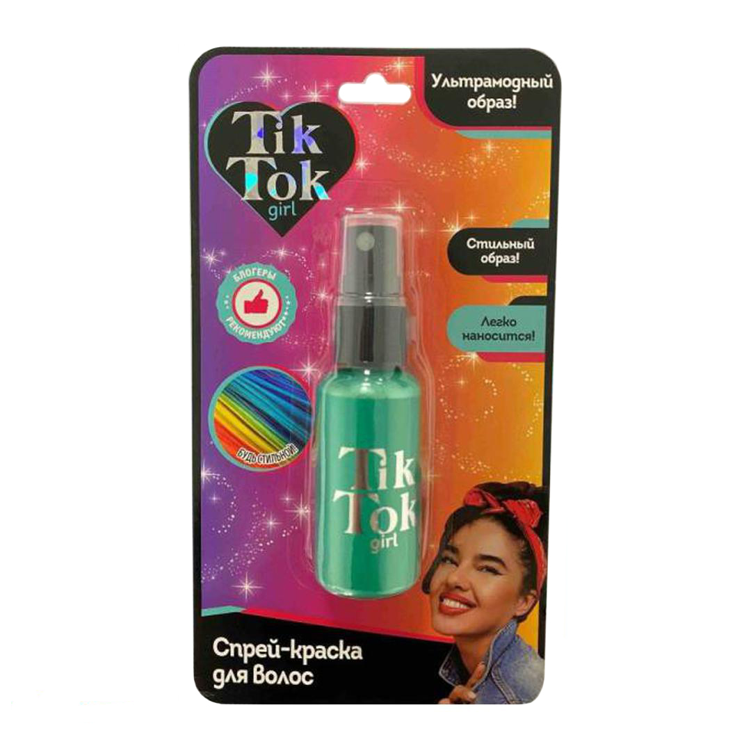Спрей-краска для волос Tik Tok Girl 35 мл в ассортименте (цвет по наличию) грейфер для собак chomper мяч с кольцом на канате в ассортименте 26 см
