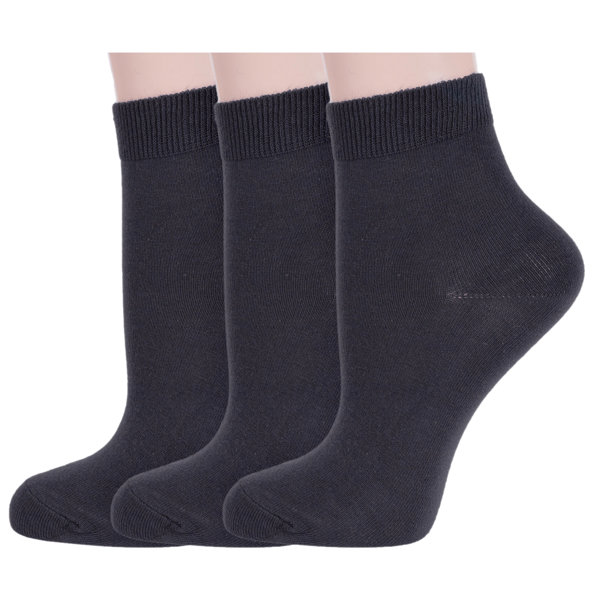 

Комплект носков женских Rusocks 3-С-420 серых 25, Серый, 3-С-420