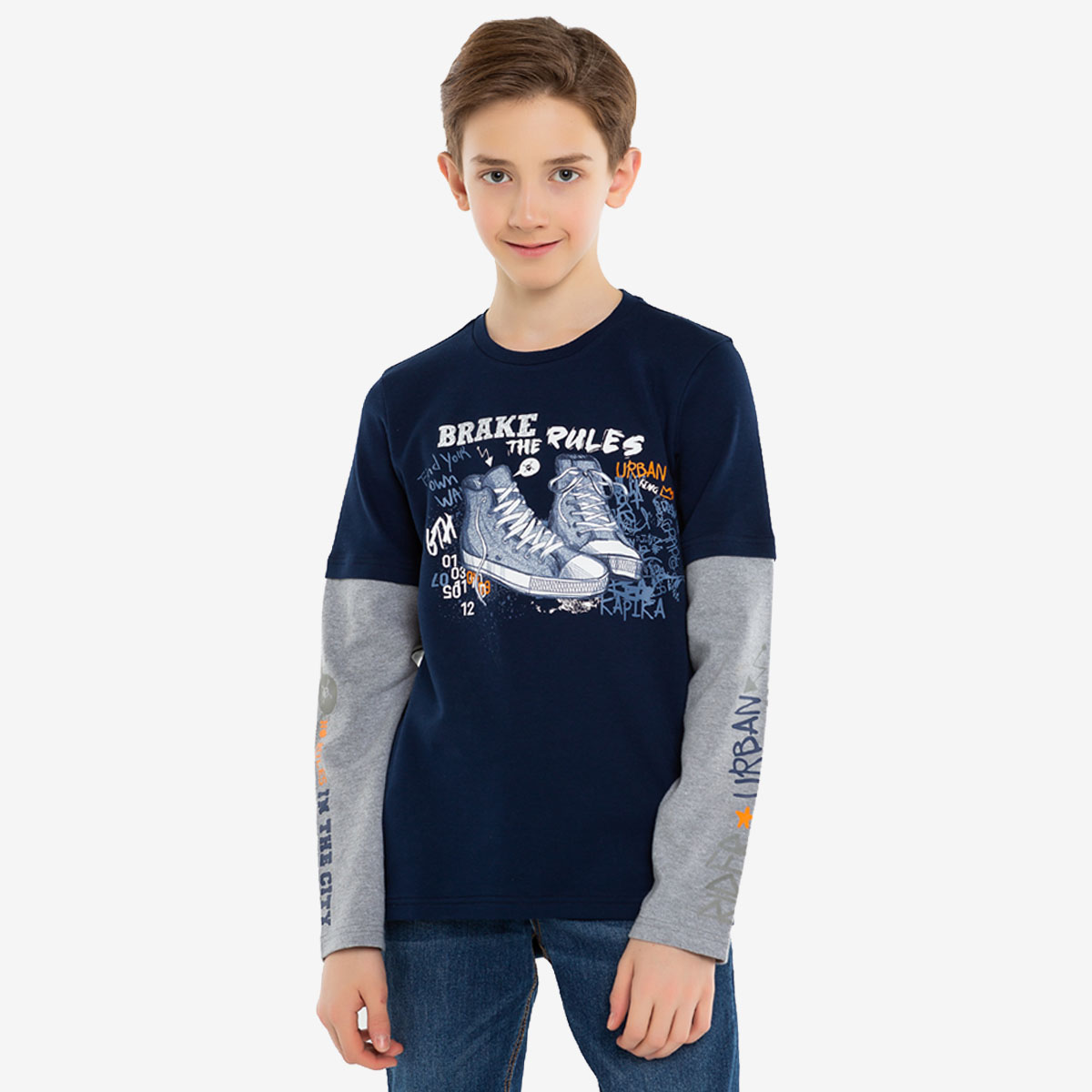 

Футболка детская Kapika FJBCL07-Z4 синий р.134, FJBCL07-Z4