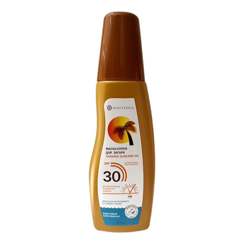 Масло-спрей для загара Beauterica для тела 30 SPF 175 мл 300₽