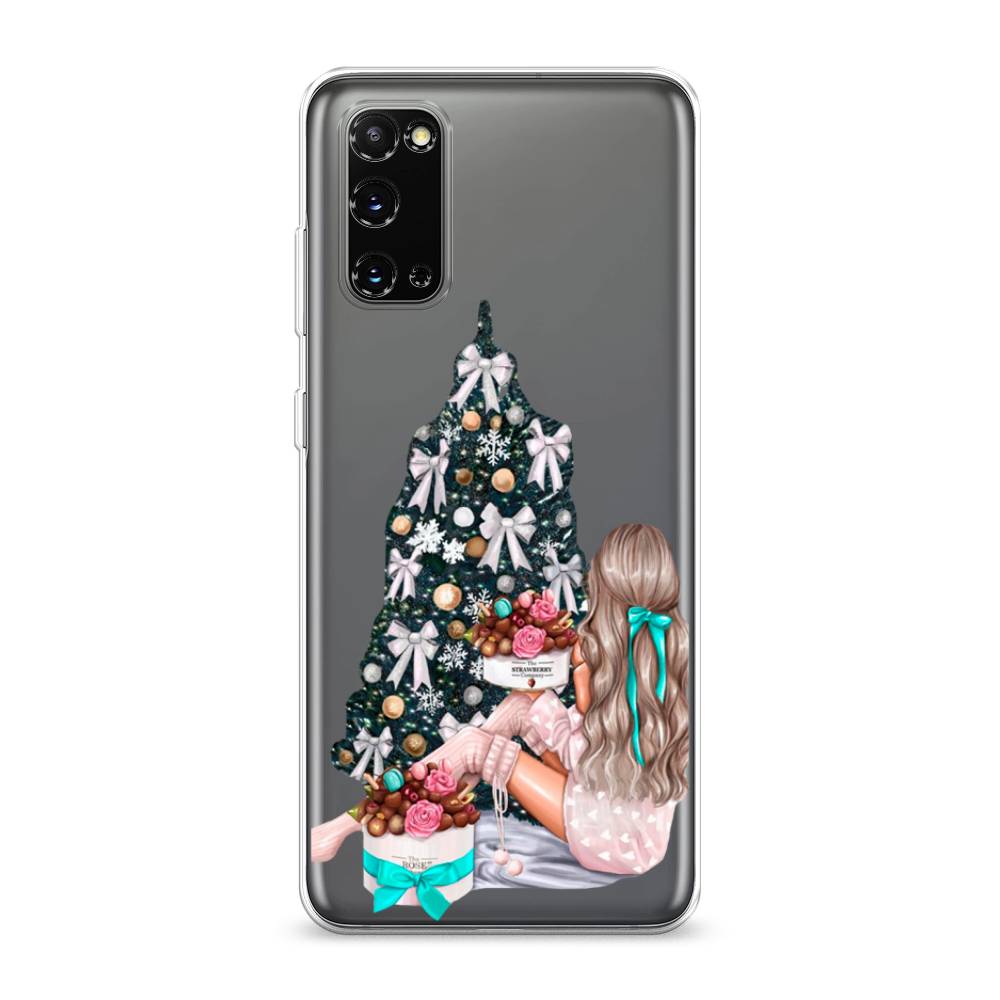 

Чехол на Samsung Galaxy S20 "New Year", Зеленый;бежевый;голубой, 29250-5