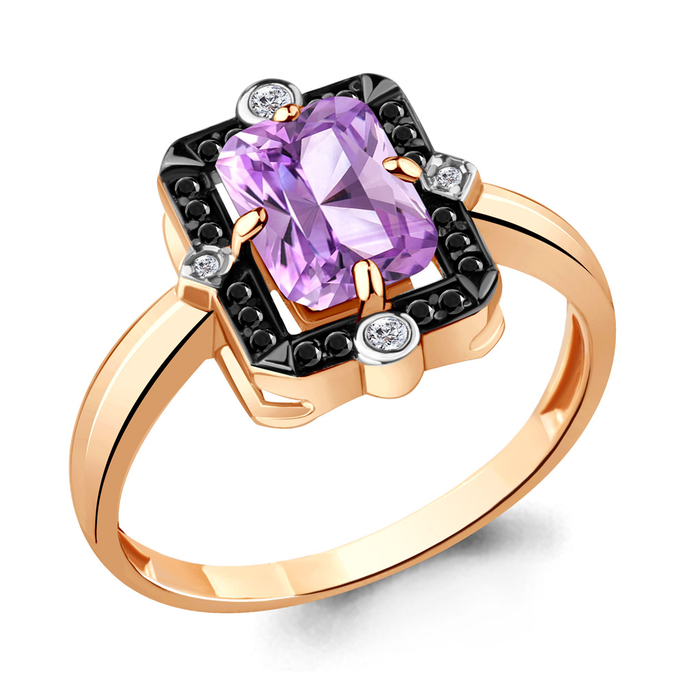 

Кольцо из серебра с аметистом р. , Aquamarine 6574304Ч_925_з, 6574304Ч_925_з