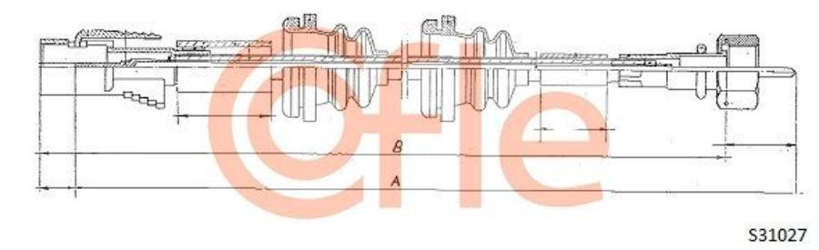 COFLE 92.S31027 Трос спидометра VW GOLF-JETTA 87- 1шт