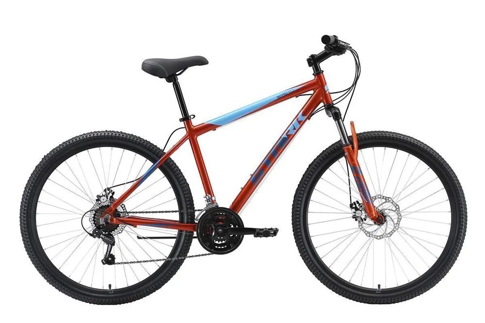 Велосипед Stark Outpost 27.1 D (2023) оранжевый, голубой, синий 18