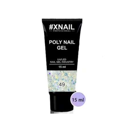 

Полигель XNAIL PROFESSIONAL, «XL блестки» №49