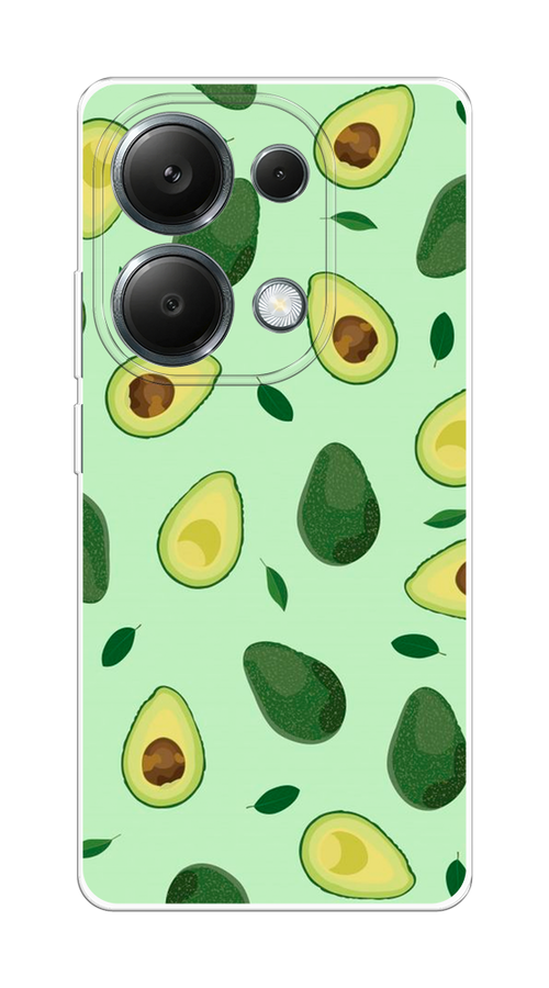 

Чехол на Poco M6 Pro 4G "Blue avocado", Коричневый;зеленый, 321750-1