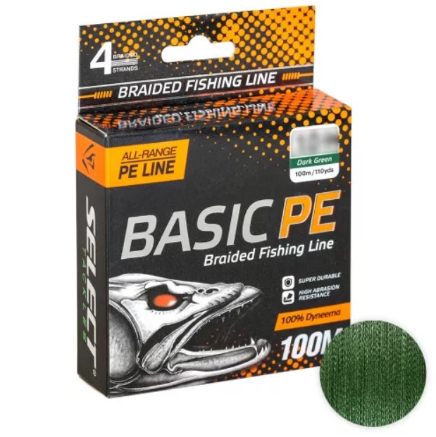 

Шнур Select Basic 100м. 0.14мм. Dark Green, Зеленый, Basic